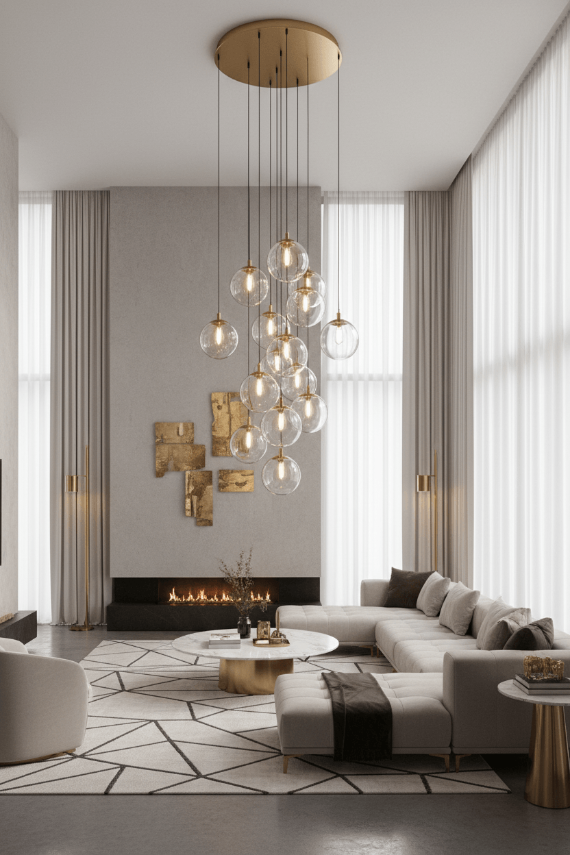 Modern LED Pendant Chandelier – Lifestyle