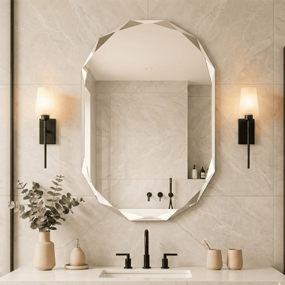 Frameless Oval Mirror
