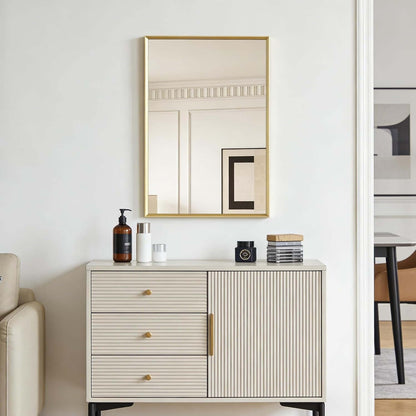 Brushed Gold Bathroom Mirror