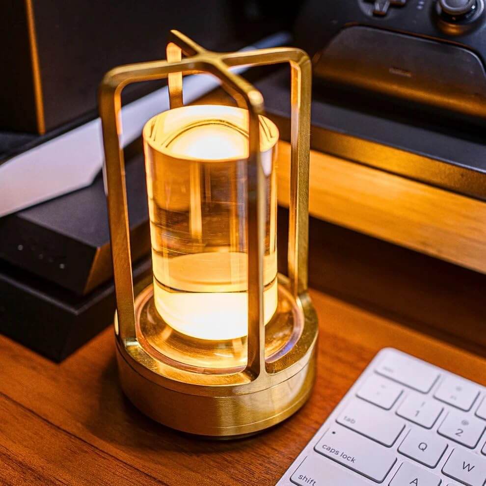 rechargeable crystal lantern lamp