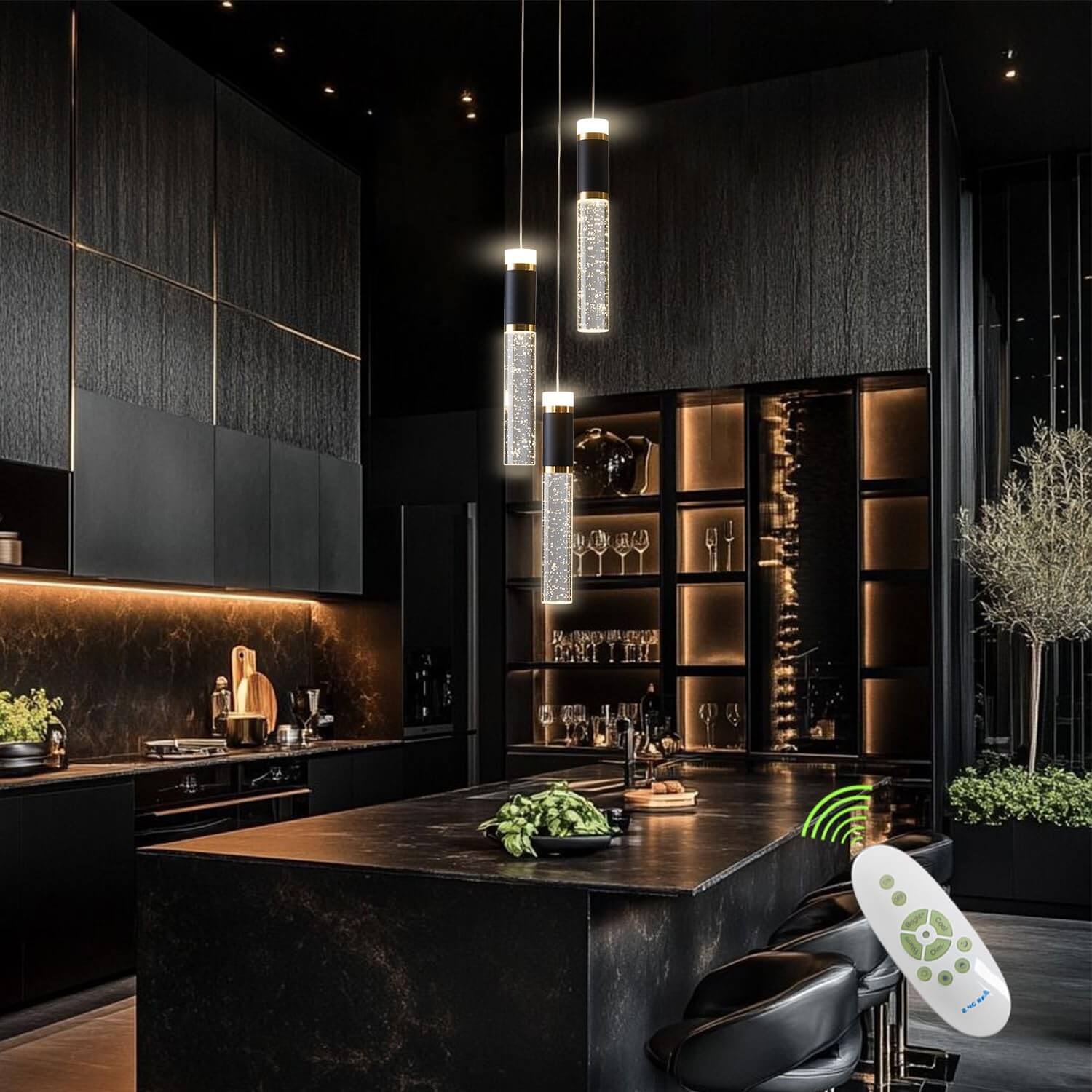 Elevate Your Space with Our 3-Light Adjustable LED Pendant Chandelier - Perfect for Kitchen, Dining Room, and More!