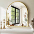 Stunning 31" x 32" Arched Gold Wall Mirror - Perfect for Bathroom, Bedroom, Living Room & Entryway Decor