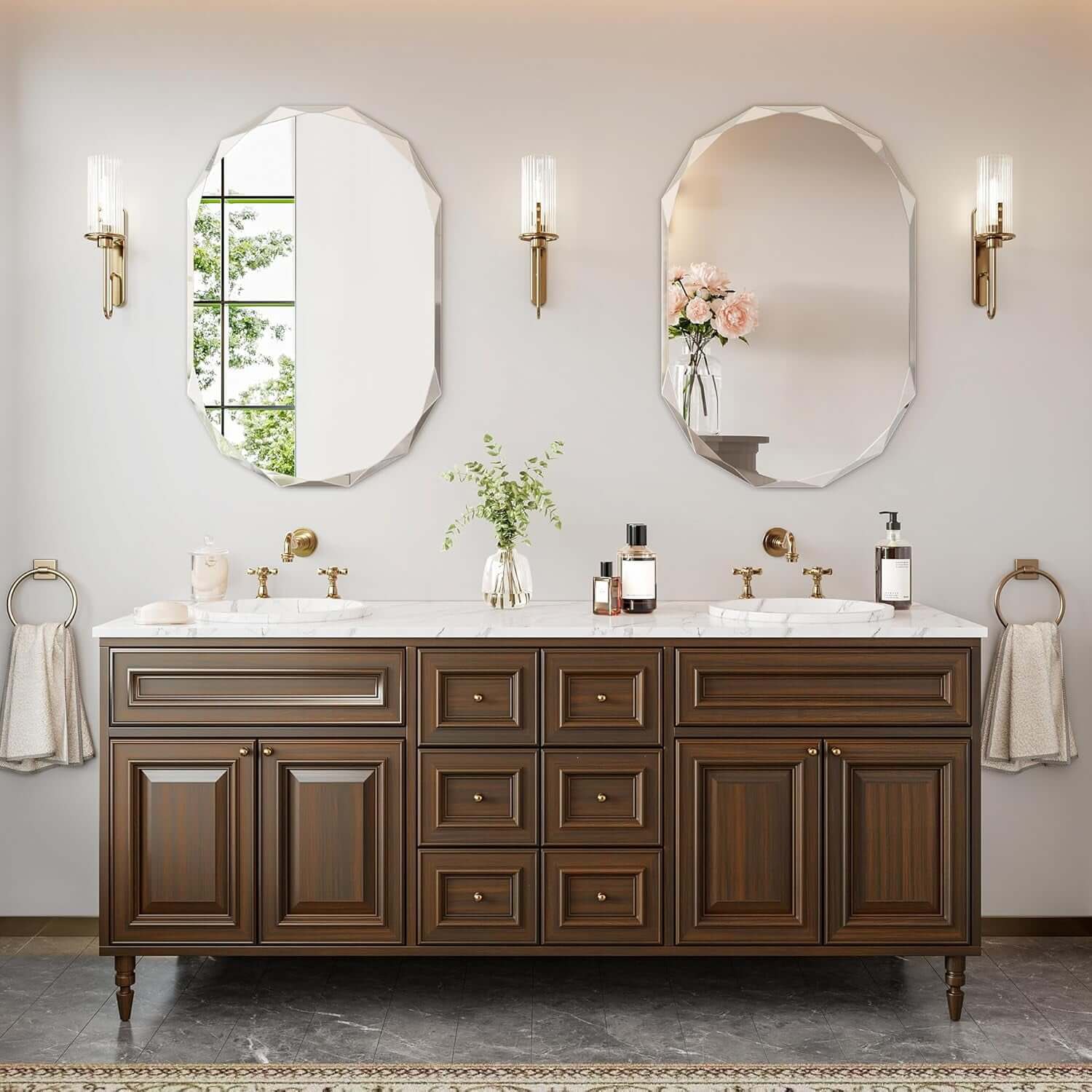 Frameless Oval Mirror