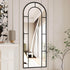Black Arched Full-Length Mirror