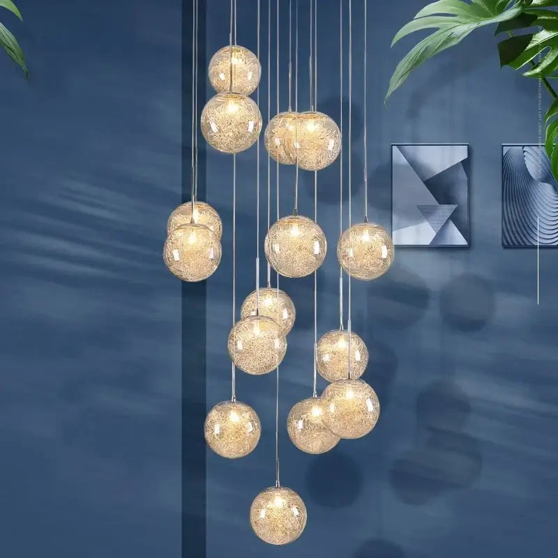 Elegant Modern LED Pendant Chandelier for Stylish Indoor Spaces - Perfect for Living Rooms and Hotels