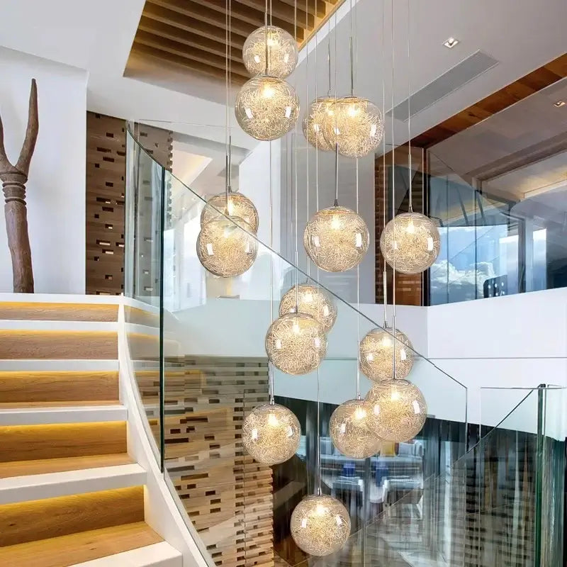 Elegant Modern LED Pendant Chandelier for Stylish Indoor Spaces - Perfect for Living Rooms and Hotels