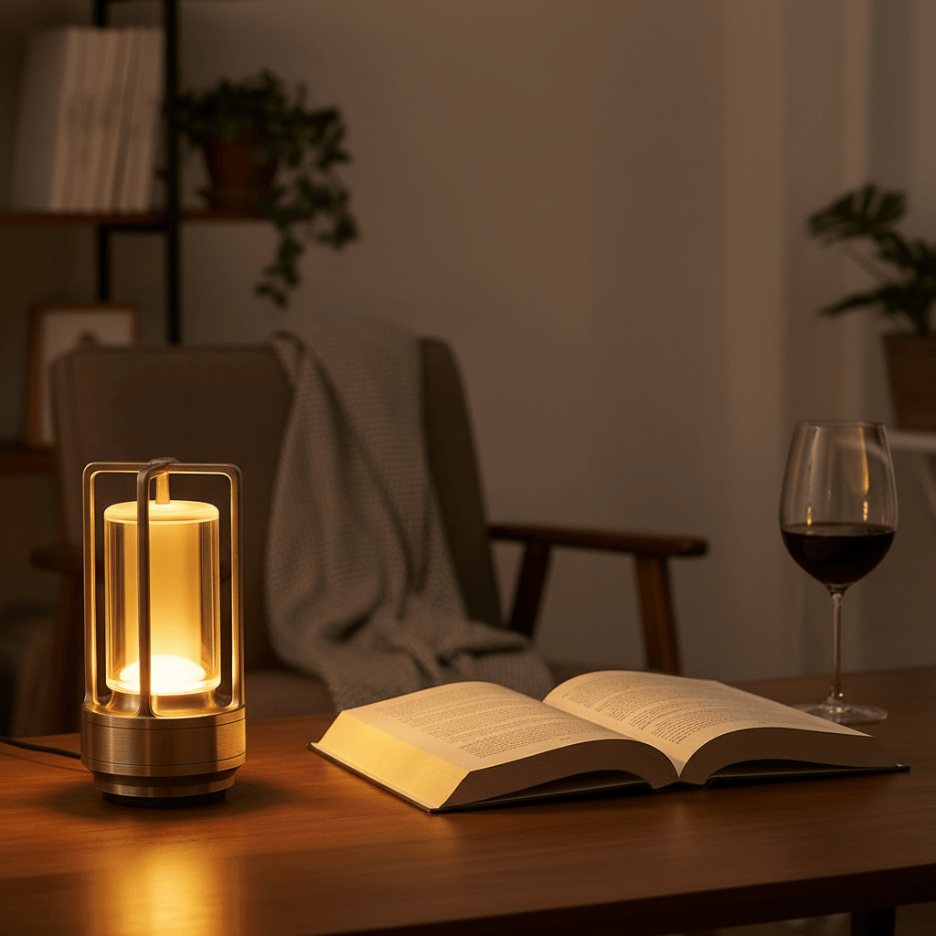 rechargeable crystal lantern lamp