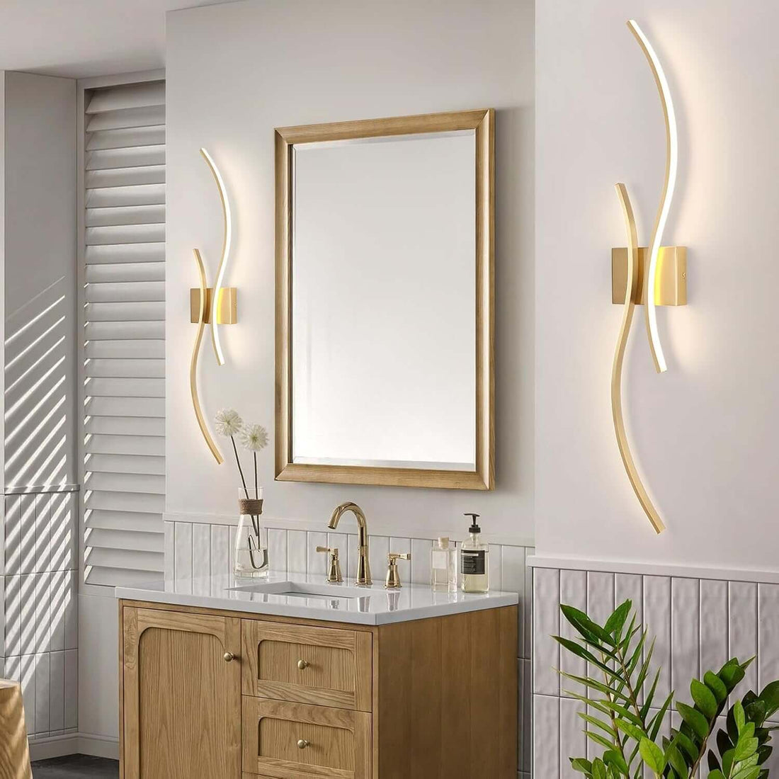 Modern Gold LED Wall Sconces