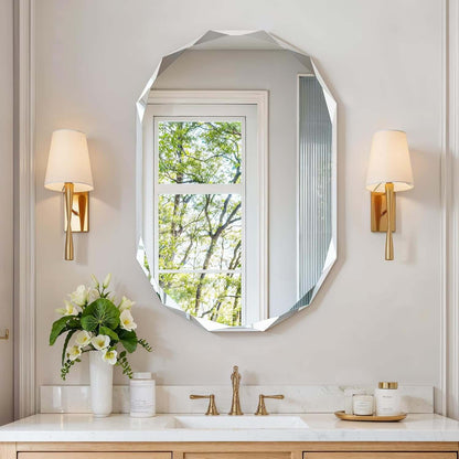 Frameless Oval Mirror