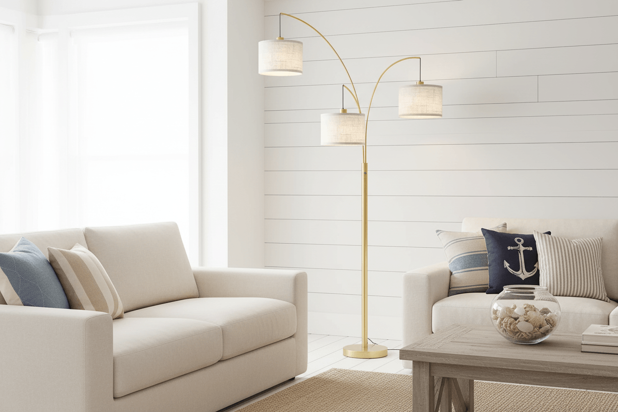 Gold Arc Floor Lamp
