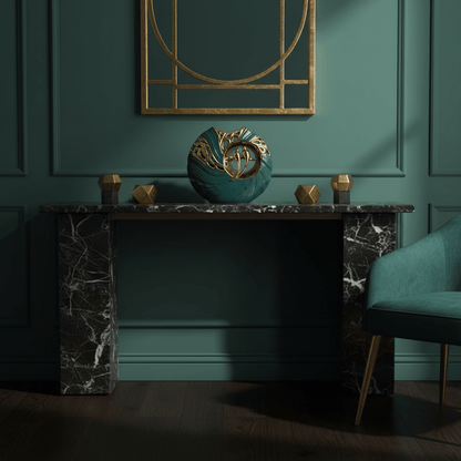 Green Gold Ceramic Vase