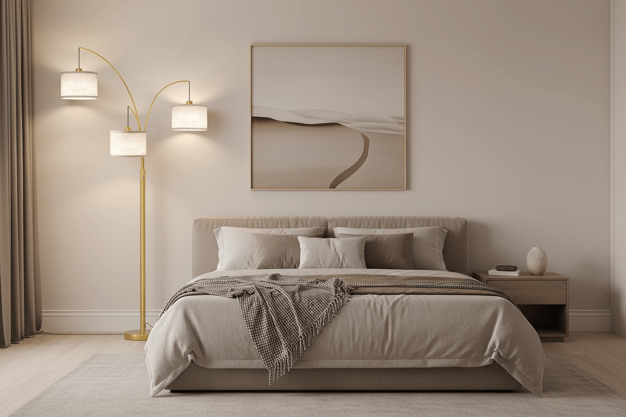 Gold Arc Floor Lamp