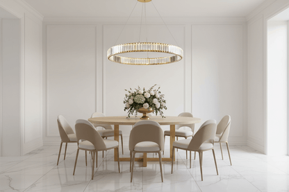 Modern Gold Crystal Chandelier