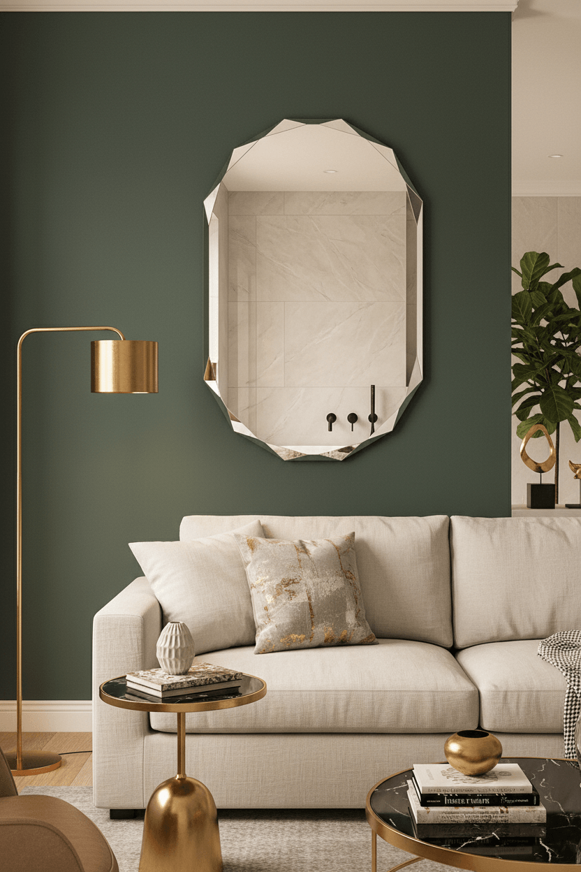Frameless Oval Mirror